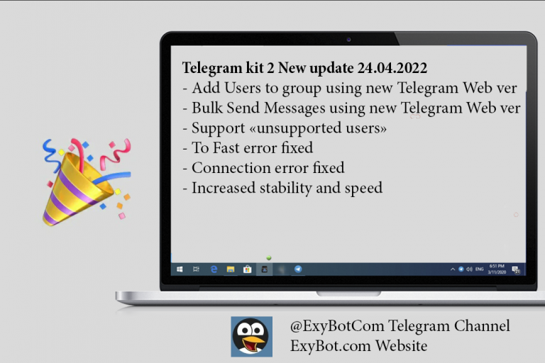 Telegram Kit 2 update 24.04.2022 new telegram web version